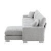 119*55" Modern Oversized Sectional Sofa,L-shaped Luxury Couch Set with 2 Free pillows,5-seat Chenille Indoor Furniture with Chaise for Living Room,Apartment,Office,2 Colors