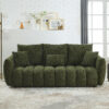 [video]MH 82" Premium Teddy fabric Sofa with 3 Back Pillows and 3 back Cushions Solid Wood Frame 3-Seater Sofa, Oversized Upholstered Chair for Living Room, Bedroom, Apartment and Office