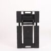 Folding Hand Truck 330lbs, Portable Heavy Duty Dolly Cart, 6 Wheels Collapsible Luggage Cart with 1 Elastic Ropes - Compact Trolley Cart for Easy Moving