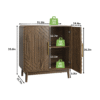 Sideboard Buffet Cabinet With Storage ,Carved 2 Door Sideboard,Multifunctional Accent Cabinet With Adjustable Layer Board For Living Room, Entryway, Hallway, Office, Kitchen and Dining Room
