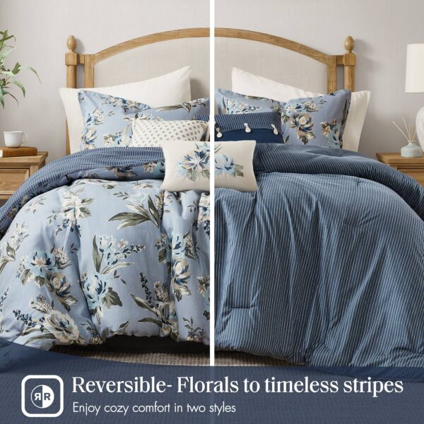 7PCS Queen Vintage Floral Comforter Set