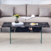 Multifunctional Lift Top Coffee Table -Black Marble Pattern, Essential for Modern Homes.Tempered Glass Legs,Multiple Color Options,Lift Top Feature.Perfectly Fitting Into Both Living Rooms And Office.