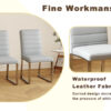 4-Pack - Heavy-duty chairs set: 2.1" thick cushion, iron frame, perfect for home or office. Classic colors, great value