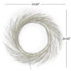 24" PAPER WREATH WITH LED LIGHTS