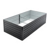 8X4X2ft Galvanized Raised Garden Bed Kit, Rectangular Large Metal Deep Root Planters for Outdoor Plants Vegetables Flowers Herb, 481 Gallon Capacity