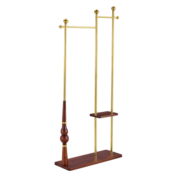 144d3467ff11476689b3121b498c0461_54a0037a97d4d6b4ad587e2477c20dda 70" Tall Industrial Coat Rack for Entryway, Solid Wood & Stainless Steel Clothing Rack, Double Layer Hanger for Coats, Hats, Bags, Scarves, Shoes Storage, Vintage Wood Grain & Metal, Heavy Duty