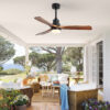 52 Inch Ceiling Fan Light With 6 Speed Remote Reversible Energy-saving DC Motor
