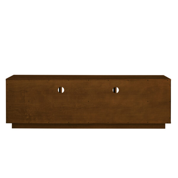 154c3a0392ae4fa3927a6b9ecbcc9272_ae89bf56ec53eca8c56a4591adb12f8d 63" Mid-Century Modern TV Stand for TVs up to 75", Thick Sturdy Farmhouse Entertainment Cabinet, Media Console for Living Room, Louver Design & Solid Wood Drawers & Outlet Holes, Walnut