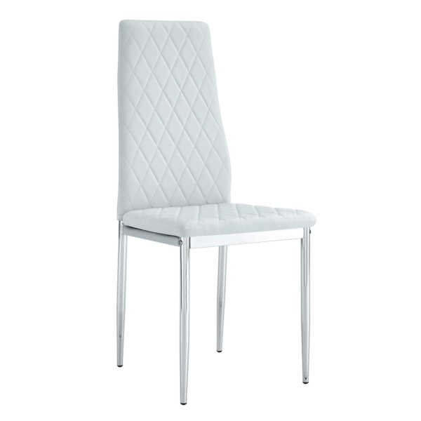 164d1df1b8354d17888546441b6523c0_64f9b5873e277cdbe7a3b3f3ba3696b6 Modern Style Dining Chairs Set of 6 in Light Gray, Essential for Minimalist Homes.Meeting Family Dining Needs,PU Material Seat,Silver Metal Legs,Blending into Various Home Environments.W1151107277