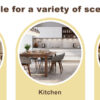 4-Pack - Heavy-duty chairs set: 2.1" thick cushion, iron frame, perfect for home or office. Classic colors, great value