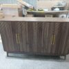 Sideboard Buffet Cabinet With Storage ,Carved 4 Door Sideboard,Multifunctional Accent Cabinet With Adjustable Layer Board For Living Room, Entryway, Hallway, Office, Kitchen and Dining Room