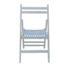 Furniture Slatted Wood Folding Special Event Chair - White, Set of 4, FOLDING CHAIR, FOLDABLE STYLE