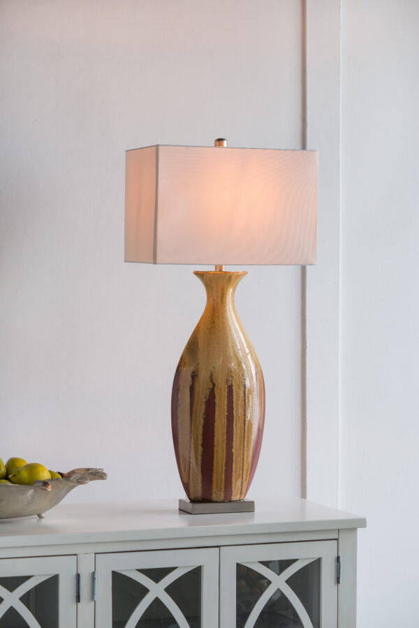 16x10.5x36" Ceramic Table Lamp