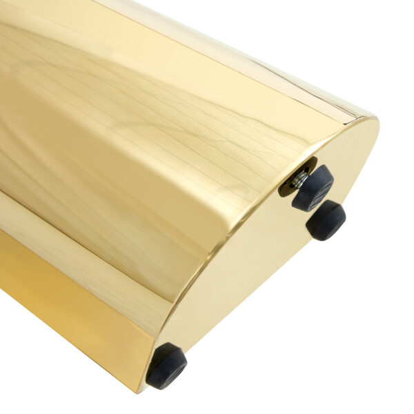 1910ee23f3be47768535c0bcb3dee429_7e6afee997c1aa0f11046c83e0810c6f A 42-inch stainless steel white pattern burning stone round table with gold legs Round table suitable for 2, 4 or 6 people
