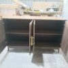 Sideboard Buffet Cabinet With Storage ,Carved 4 Door Sideboard,Multifunctional Accent Cabinet With Adjustable Layer Board For Living Room, Entryway, Hallway, Office, Kitchen and Dining Room