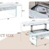 Multifunctional Lift Top Coffee Table -White Marble Pattern, Essential for Modern Homes.Tempered Glass Legs,Multiple Color Options,Lift Top Feature.Perfectly Fitting Into Both Living Rooms And Office.