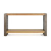 Mirod Vintage Industrial Console Table - Classic Minimalist Design with Premium Wood Veneer and Distressed Finish