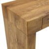 Elegant Natural Wood Grain Bar Table-50 Inches Long, a Practical Choice for Modern Homes.Wood Grain Texture Sticker,Equipped With Two Drawers.Serving As A Bar Table Or A Desk.