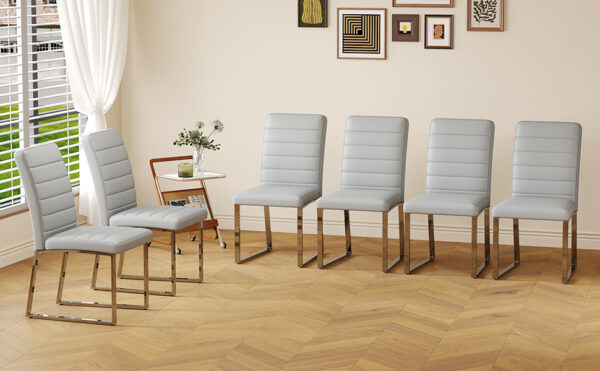 21d7ee27dc904ce8a23e361e8fb96095_e2565e75ea0b31541d3a9d767de6b1b2 4-Pack - Heavy-duty chairs set: 2.1" thick cushion, iron frame, perfect for home or office. Classic colors, great value