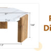 31-inch white marble-textured pentagonal coffee table - wooden triangular base, with a load-bearing capacity of 250 pounds, sturdy and durable, suitable for use in living rooms, cafes,.W1151138529