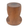 MGO Hollow Side Table, Wood-like texture,antique brown Color