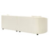 87" Curved Contemporary Sofa in Off-White: Plush Seating, Streamlined Design, and Durable Frame – Ideal for Stylish Living Spaces