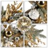 Christmas Wreath 20 Inch Christmas Door Decorations Wreath with Warm Lights