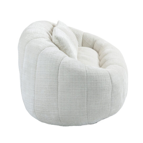 Bean Bag sofa Lazy Sofa Durable Comfort Lounger High Back Bean Bag Chair Couch for Adults and Kids, Indoor & Outdoor, Accent Floor Soft Lounge Chair  (Beige chenille)