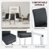 4-Pack - Heavy-duty chairs set: 2.1" thick cushion, iron frame, perfect for home or office. Classic colors, great value W1151134525