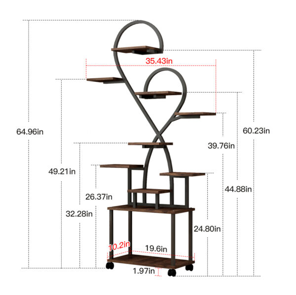 25e9ec746f304be9acf2e70379c841e7_50f0f70a15ce7589db40a1312893b263 (Heart Shape) Plant Stand Indoor with Grow Lights, Tiered Indoor Plant Shelf, Metal Plant Flower Holder Stand, S-Shaped Plant Rack for Home, Patio,Plant Stand,Plant Stand Indoor