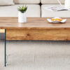 Multifunctional Lift Top Coffee Table -Light Wood Color Grain Sticker, Essential for Modern Homes.Tempered Glass Legs,Lift Top Feature.Perfectly Fitting Into Living Rooms And Office.