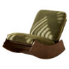 Comfortable Glider Rocking Chair, High-Quality Upholstery Glider Chair, Solid Wood Frame, Perfect for Multiple Settings Accent Reading Chair for Bedroom,Living Room,Nursery