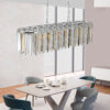(Same as W1340P189407/L5018) Modern Oval Crystal ceiling chandelier Luxury Home Decor Light Fixture (No Bulbs)