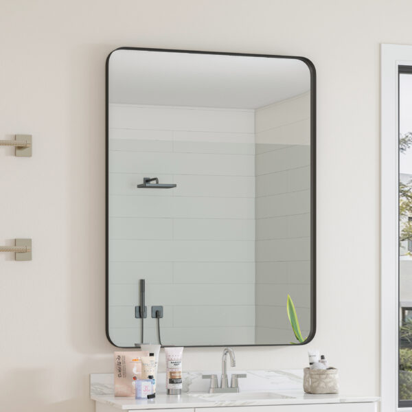 28127bc52a5c4a4686fd8a3c1598ef0c_20231022_3c069bfd5945b7cc16aea47a5150530c Wall Mirror 30x40 Inch Black Rectangular Mirror Metal Framed Mirror Vanity Mirror Dressing Mirror, for Bathroom, Living Room, Bedroom Wall Decor