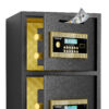 Large Double-door Coin-operated Safe,Digital Security Safe with Fireproof and Waterproof Bag,6.0 Cubic Feet Safe Box with Hidden Code Function for Home,Office and Hotel