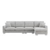 119*55" Modern Oversized Sectional Sofa,L-shaped Luxury Couch Set with 2 Free pillows,5-seat Chenille Indoor Furniture with Chaise for Living Room,Apartment,Office,2 Colors