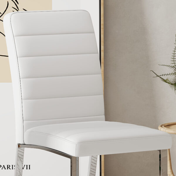 2afd7c2397e6466ab8c8bbb6757f1ecd_a275ffb69f3c1c244f102724f4487b7a 4-Pack - Heavy-duty chairs set: 2.1" thick cushion, iron frame, perfect for home or office. Classic colors, great value W1151134525
