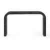 Mirod 52" Wood Console Table with Curved Edge, Natural Texture, Perfect for Entryways and Living Rooms