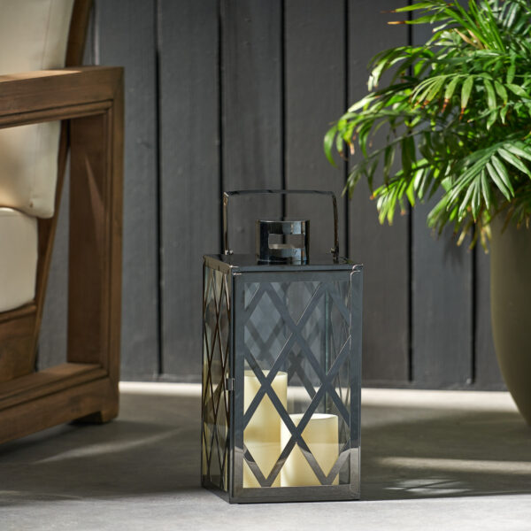 2b89630e8b1c4d33916e4fa99ad32514_jsjizvuxne7atrhqahcm ANTON 14"H STAINLESS STEEL LANTERN