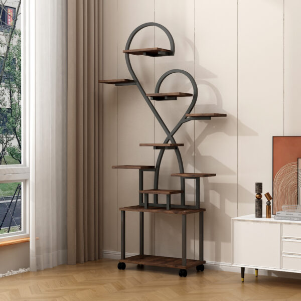 2ce6ce3ef6a74a43aa5111ec75c2a0e3_4d32c4599287a414aafb19bb6c3ecfe4 (Heart Shape) Plant Stand Indoor with Grow Lights, Tiered Indoor Plant Shelf, Metal Plant Flower Holder Stand, S-Shaped Plant Rack for Home, Patio,Plant Stand,Plant Stand Indoor