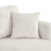 Sectional Sofa 111.8" U-shaped Sofa Chenille Upholstered Sofa Couch with Movable Storage Ottoman for Living Room, White