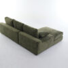 99*69" Modular Sectional Living Room Sofa Set, Modern Minimalist Style Couch, Upholstered Sleeper Sofa for Living Room, Bedroom, 2 PC Free Combination, Installation-free Sofa, L-Shape, Army Green