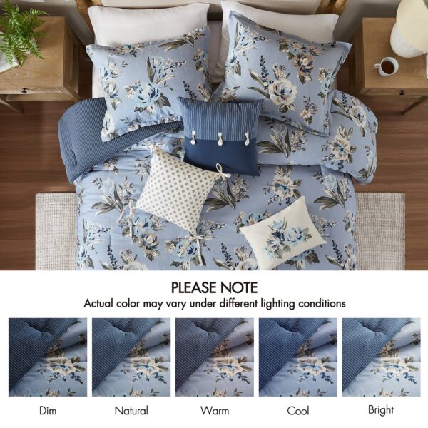 7PCS Queen Vintage Floral Comforter Set