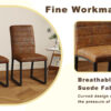 4-Pack - Heavy-duty chairs set: 2.1" thick cushion, iron frame, perfect for home or office. Classic colors, great value