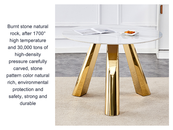 359b14e6bc624d9883b38833f4dd274e_ac6cb91b21bbb4e5246721efff78bf60 42" Luxury Sintered Stone Table: 0.45" Durable Top + 6" Steel Legs, 500lb Capacity, Stain/Heat-Resistant White/Gray Veined Surface - Modern Minimalist Design