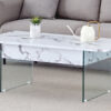 Multifunctional Lift Top Coffee Table -White Marble Pattern, Essential for Modern Homes.Tempered Glass Legs,Multiple Color Options,Lift Top Feature.Perfectly Fitting Into Both Living Rooms And Office.