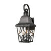 Outdoor Wall Light Fixtures, Waterproof Exterior Wall Sconce Porch Lights, Matte Black Outdoor Wall Lantern with Clear Glass, Outside Wall Mount Lighting for House, Garage, Front Door (1 pack)