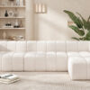 122" Modern L-Shaped Sectional Sofa with High-Density Fully Compressed Sponge and Chaise Lounge, 2-Piece Set, Fully Assembled Right Hand Facing, Perfect for Living Room, Lounge