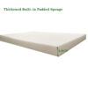 2PCS Set Outdoor Lounge Chair Cushion Replacement Patio Funiture Seat Cushion Chaise Lounge Cushion