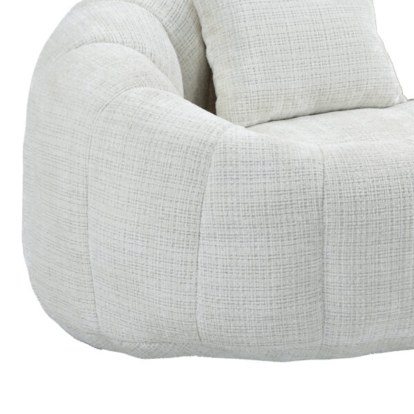 Bean Bag sofa Lazy Sofa Durable Comfort Lounger High Back Bean Bag Chair Couch for Adults and Kids, Indoor & Outdoor, Accent Floor Soft Lounge Chair  (Beige chenille)